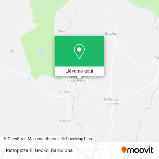 Mapa Ristopizza El Gecko