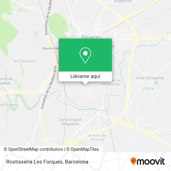 Mapa Rostisseria Les Forques