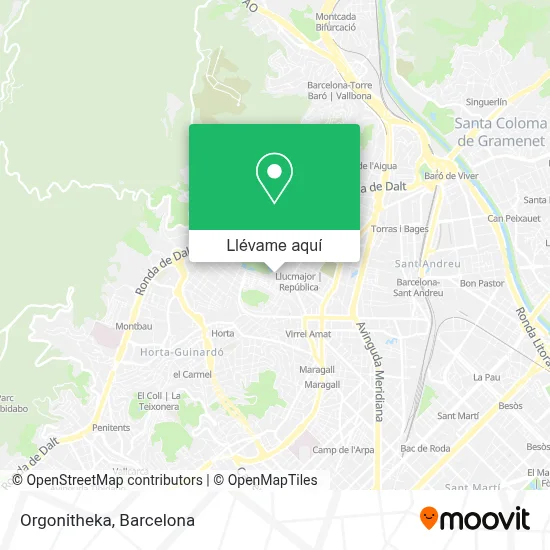 Mapa Orgonitheka