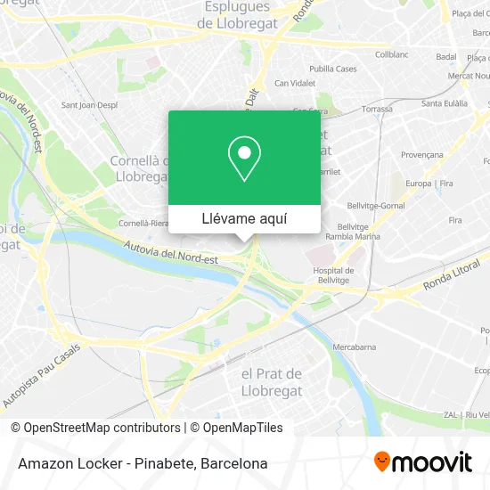 Mapa Amazon Locker - Pinabete