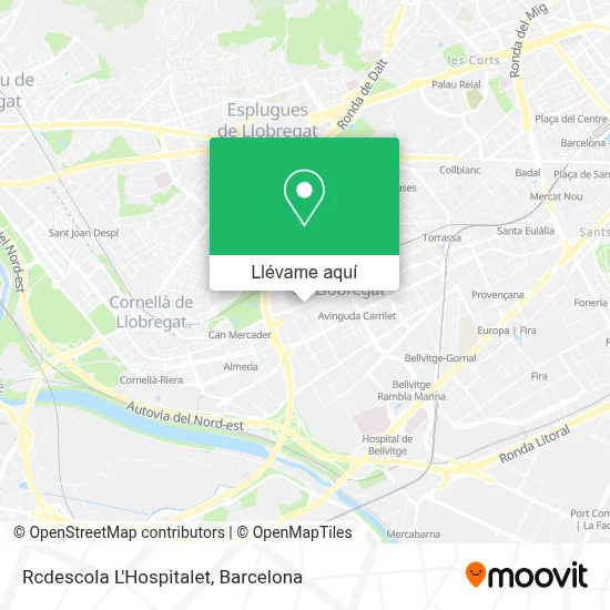 Mapa Rcdescola L'Hospitalet