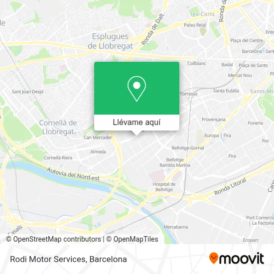 Mapa Rodi Motor Services