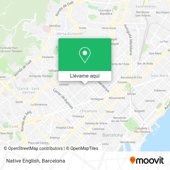Mapa Native English