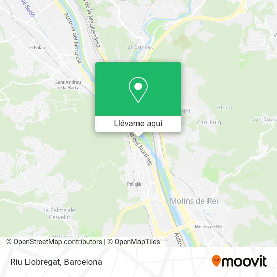 Mapa Riu Llobregat