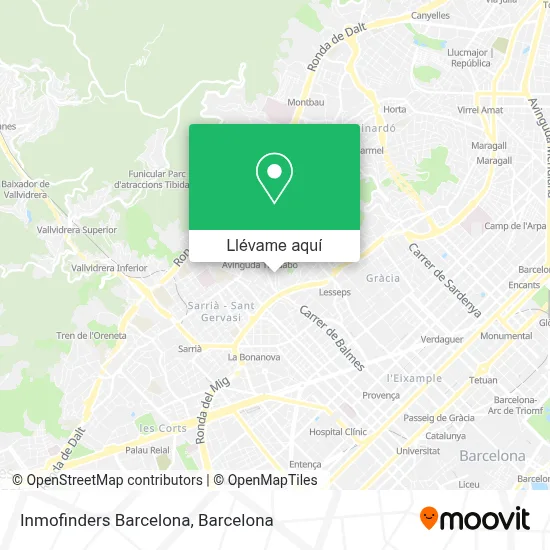 Mapa Inmofinders Barcelona