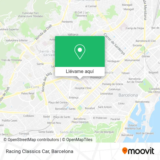 Mapa Racing Classics Car