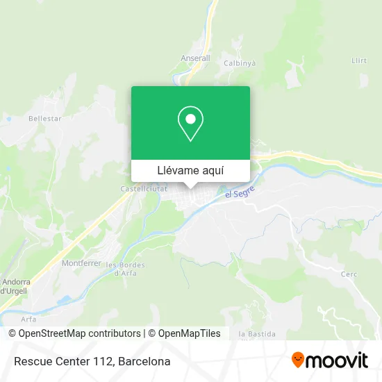 Mapa Rescue Center 112