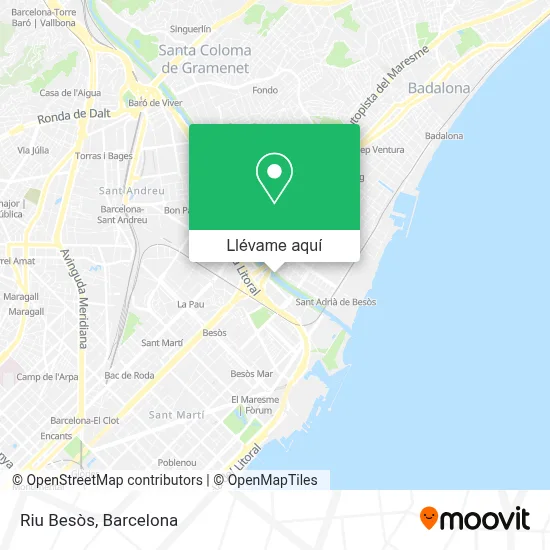 Mapa Riu Besòs