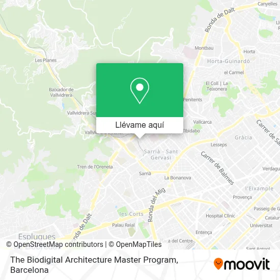 Mapa The Biodigital Architecture Master Program