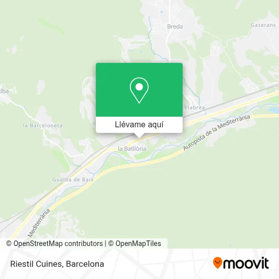 Mapa Riestil Cuines