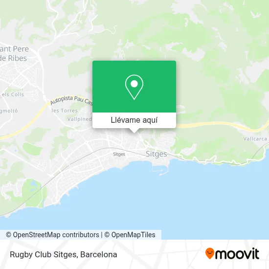 Mapa Rugby Club Sitges