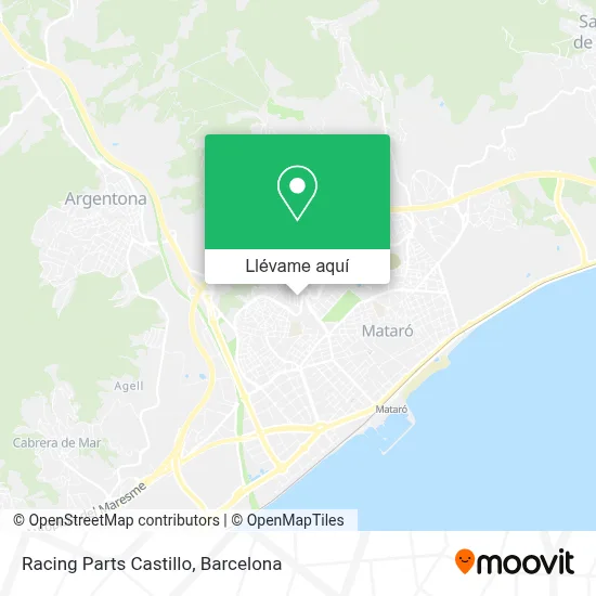 Mapa Racing Parts Castillo