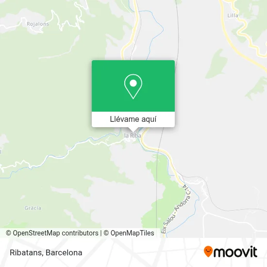 Mapa Ribatans