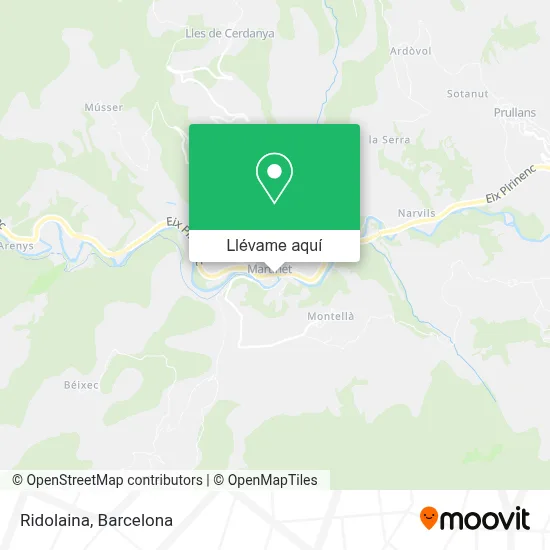 Mapa Ridolaina