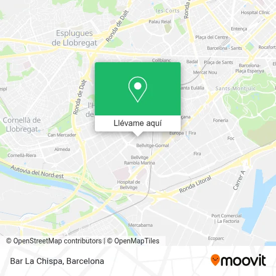 Mapa Bar La Chispa