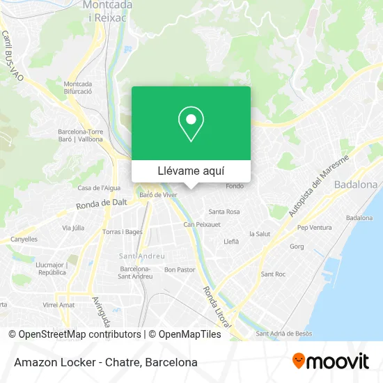 Mapa Amazon Locker - Chatre