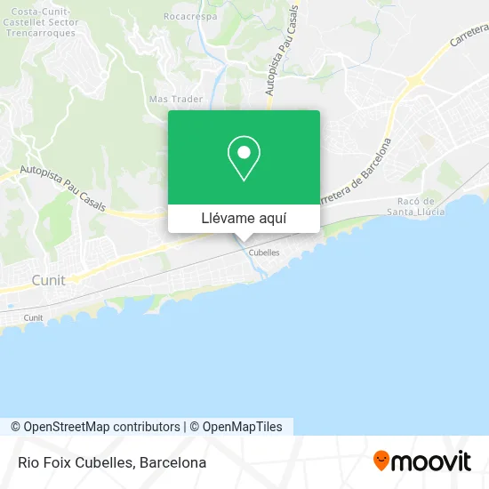 Mapa Rio Foix Cubelles