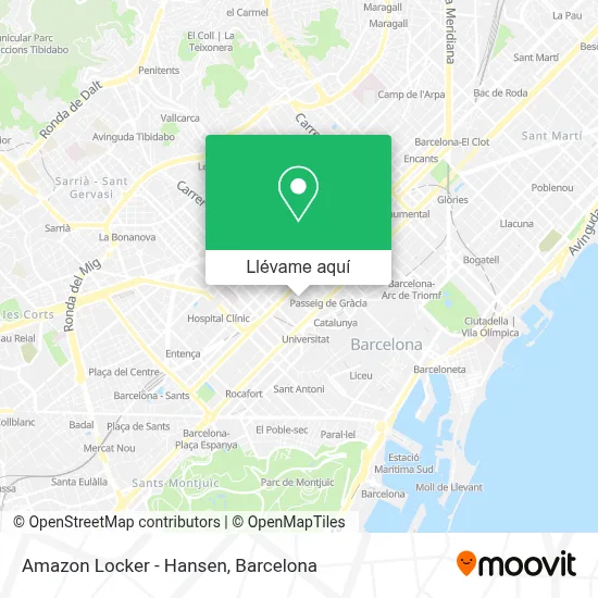Mapa Amazon Locker - Hansen