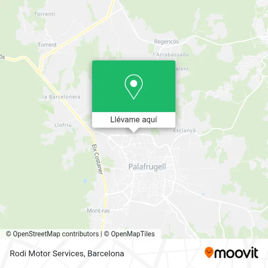 Mapa Rodi Motor Services