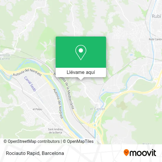 Mapa Rociauto Rapid
