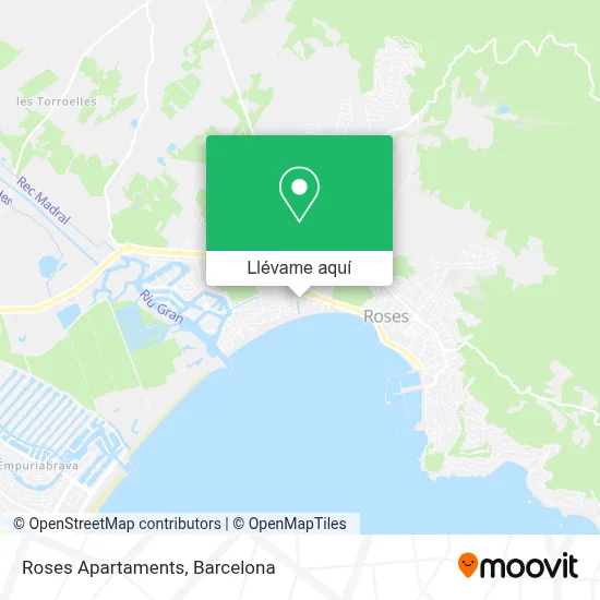 Mapa Roses Apartaments