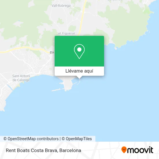 Mapa Rent Boats Costa Brava