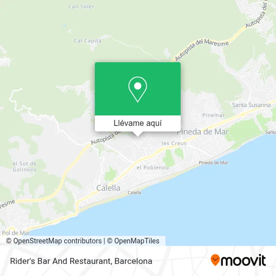Mapa Rider's Bar And Restaurant