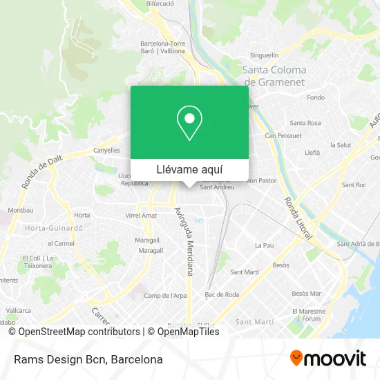 Mapa Rams Design Bcn