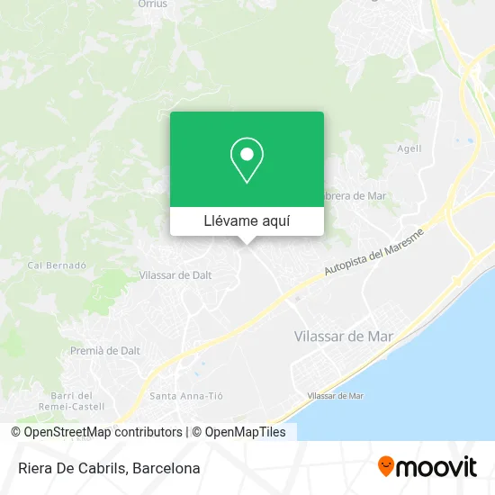 Mapa Riera De Cabrils