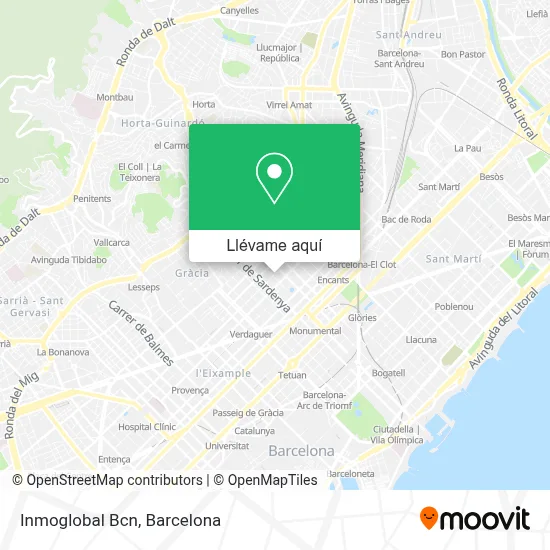 Mapa Inmoglobal Bcn
