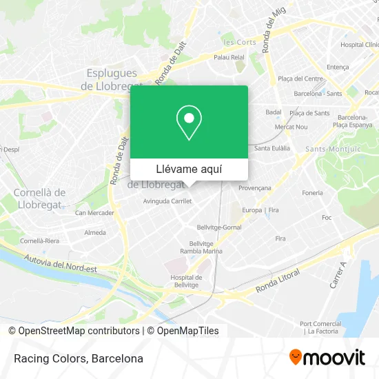 Mapa Racing Colors
