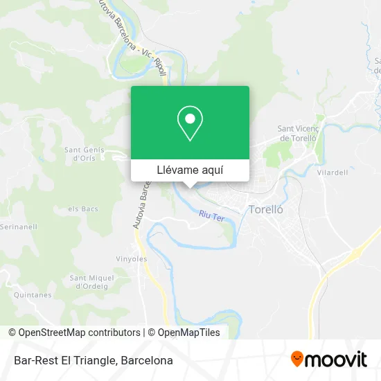 Mapa Bar-Rest El Triangle