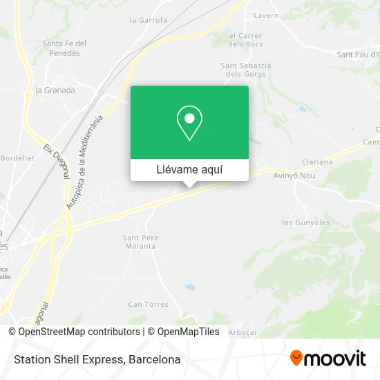 Mapa Station Shell Express