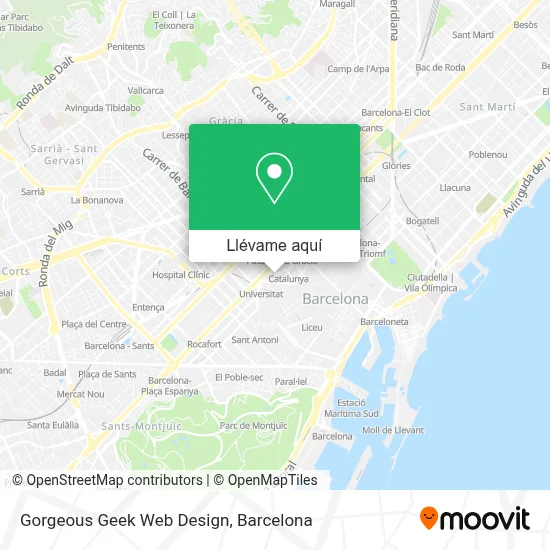 Mapa Gorgeous Geek Web Design