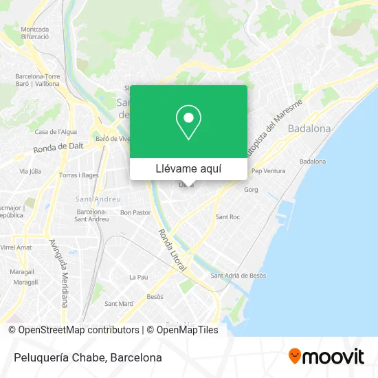 Mapa Peluquería Chabe
