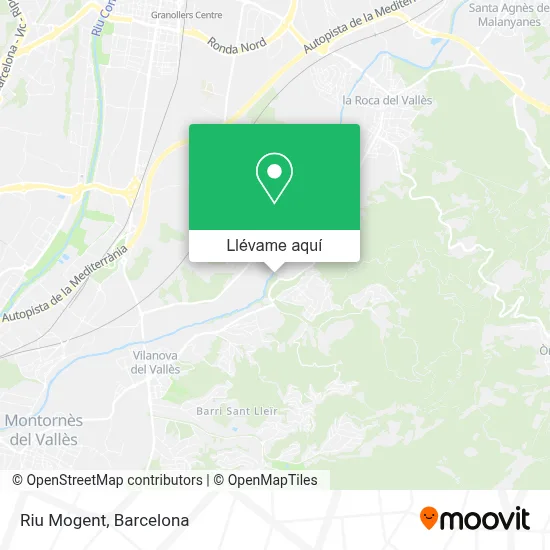 Mapa Riu Mogent