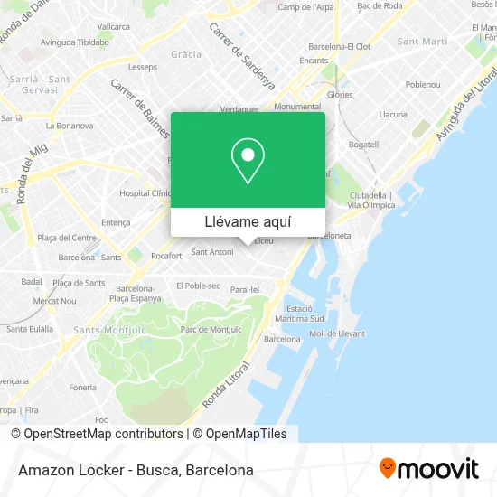 Mapa Amazon Locker - Busca