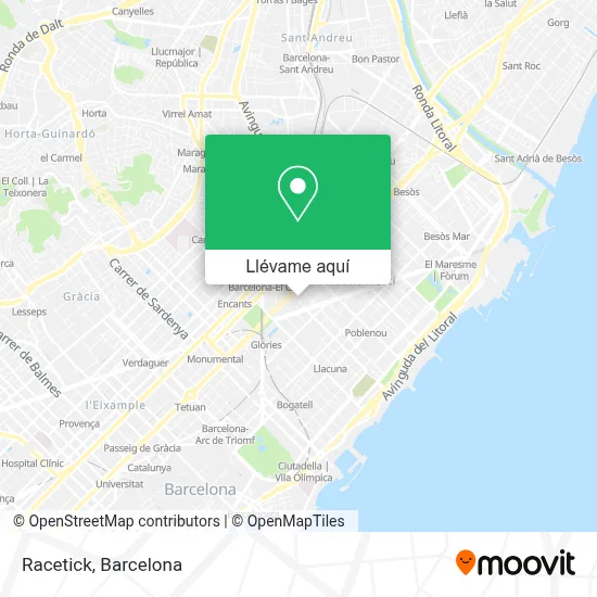 Mapa Racetick