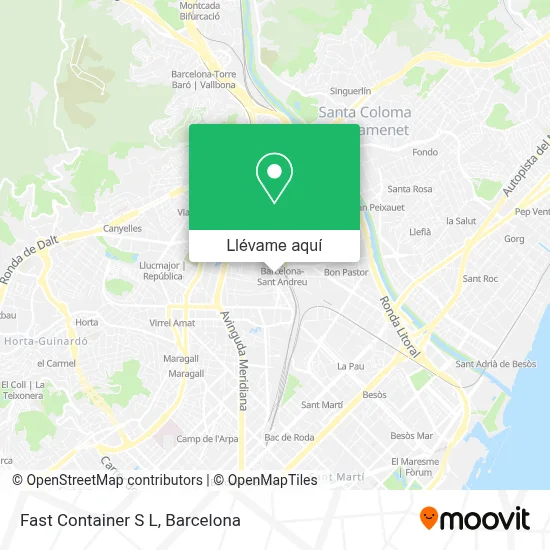 Mapa Fast Container S L