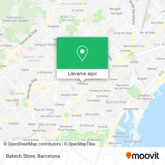 Mapa Batech Store