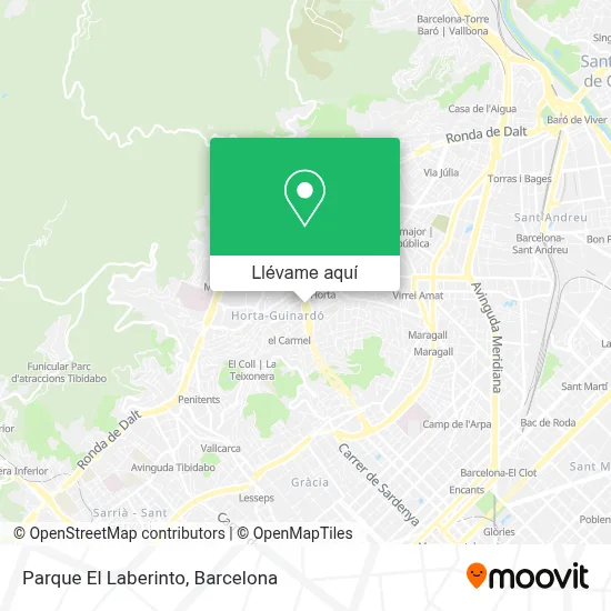 Mapa Parque El Laberinto