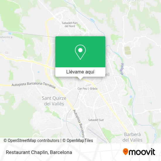 Mapa Restaurant Chaplin
