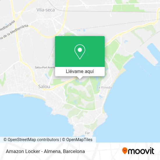 Mapa Amazon Locker - Almena