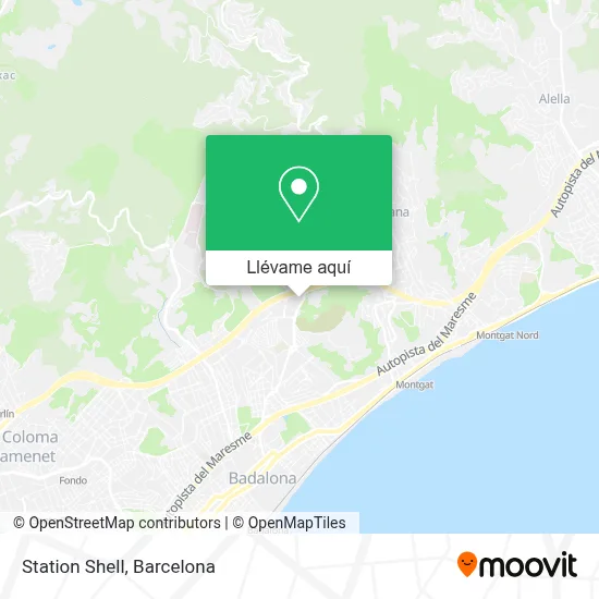 Mapa Station Shell