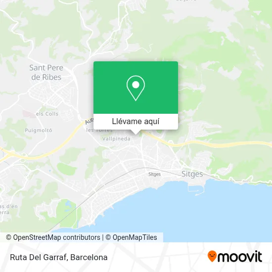 Mapa Ruta Del Garraf