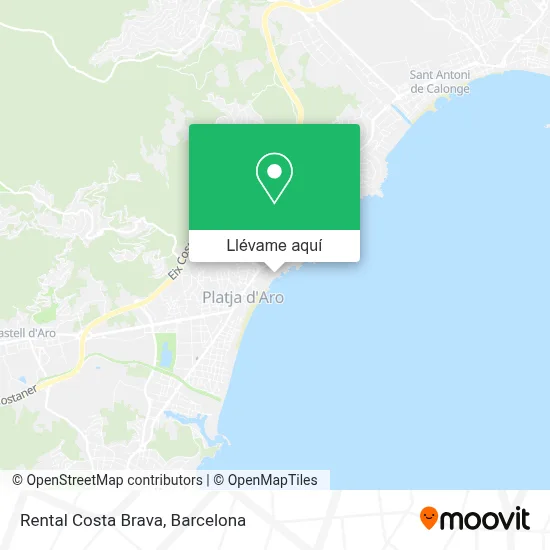 Mapa Rental Costa Brava