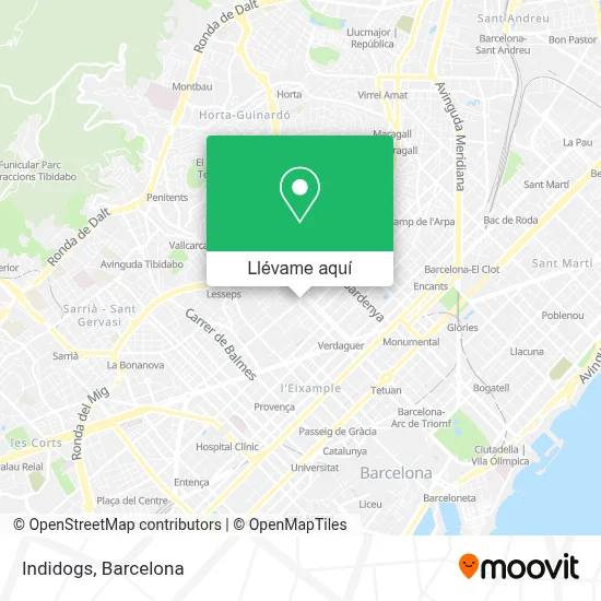 Mapa Indidogs