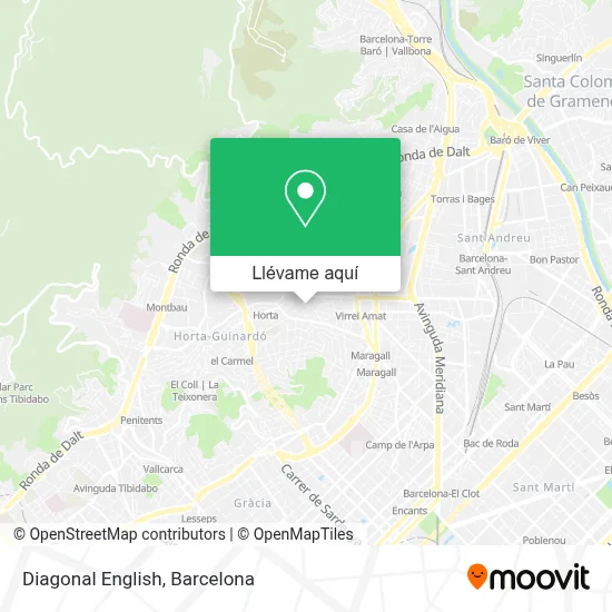 Mapa Diagonal English