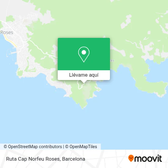 Mapa Ruta Cap Norfeu Roses