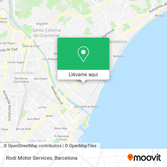 Mapa Rodi Motor Services